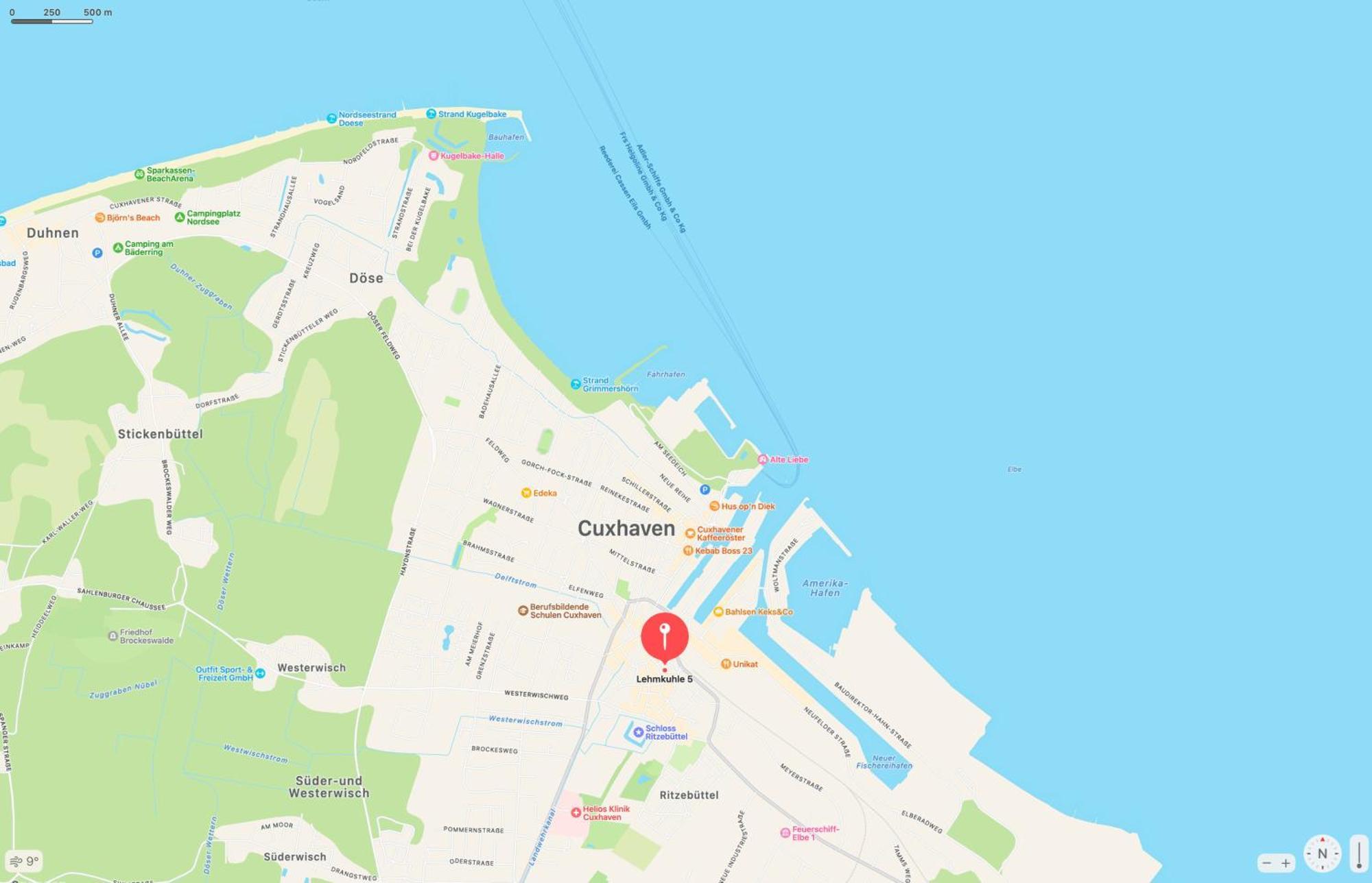Kuestenliebe Cuxhaven 3 Eksteriør bilde
